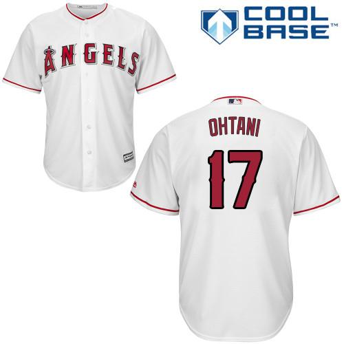 Angels of Anaheim #17 Shohei Ohtani White New Cool Base Stitched MLB Jersey